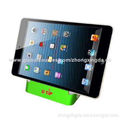 2014 new design Bluetooth wireless speaker for iPad mini, with double speaker, RoHS-/CE-certified